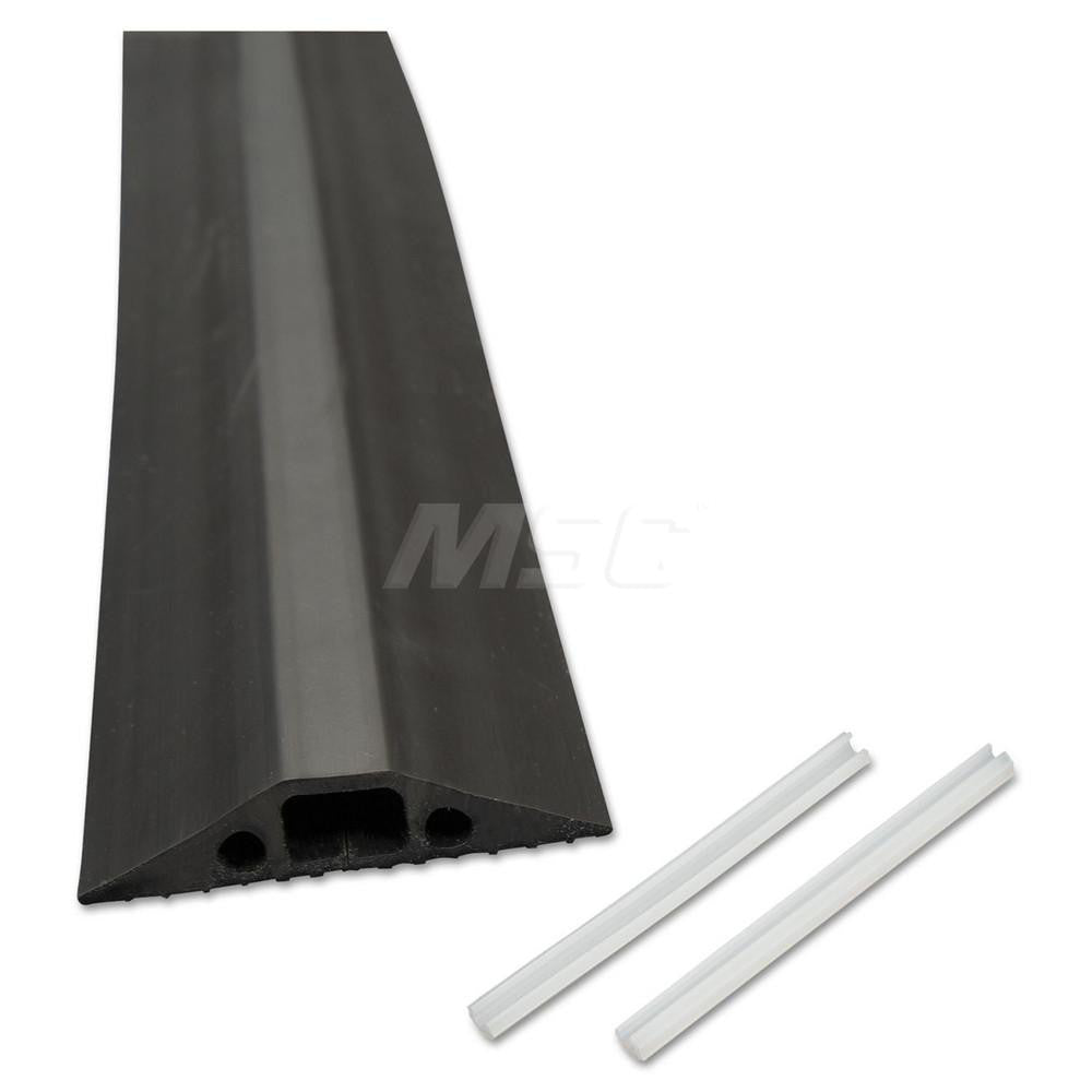 D-Line US/FC68B Floor Cable Cover Polyvinylchloride, 1 Channel, 21/64" Max Cable Dia, 2,000 lb Load Capacity