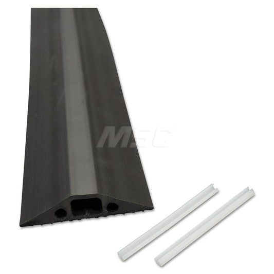 D-Line US/FC68B Floor Cable Cover Polyvinylchloride, 1 Channel, 21/64" Max Cable Dia, 2,000 lb Load Capacity