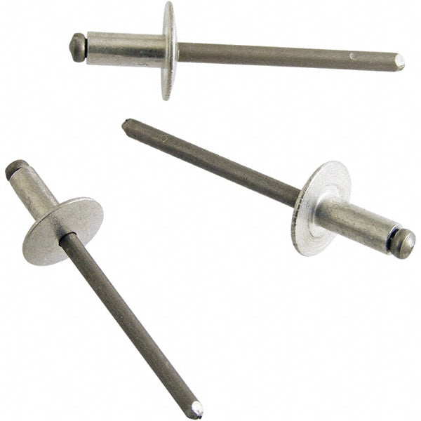 STANLEY Engineered Fastening POPAD66ABSLF Open End Blind Rivet Size 6, Dome Head, Aluminum Body, Aluminum Mandrel