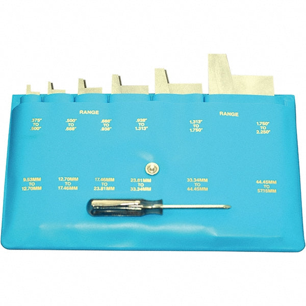 Mitutoyo 985-131 Adjustable Parallel Sets Includes Hex Wrench Pouch  Number Of Pieces 6  