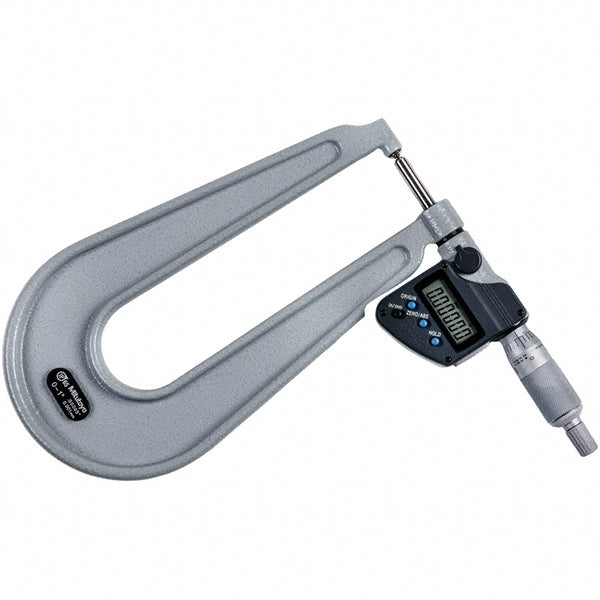 Mitutoyo 389-371-32 Electronic Outside Micrometer 1" Max, Carbide-Tipped Face, IP65