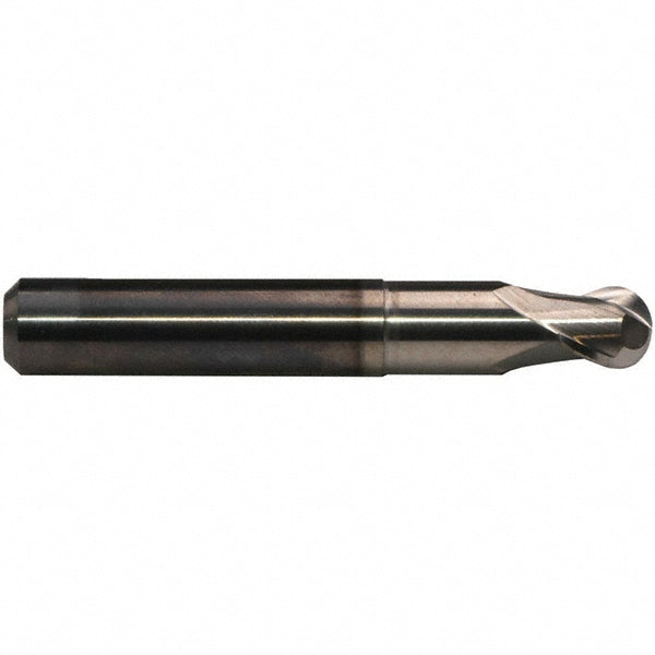 Emuge 1921R.012 Ball End Mill 2 Flute, Solid Carbide