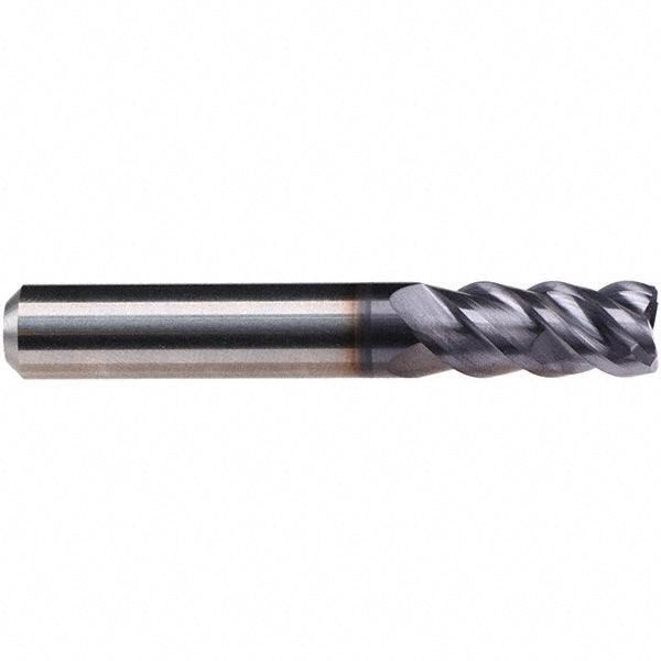 Emuge 2815A.0250 Roughing & Finishing End Mill 1/4" Dia, 4 Flutes, 0.0078" Corner Radius, Square End, Solid Carbide