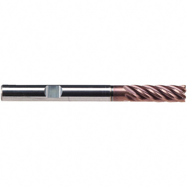 Emuge 2525A.006 Roughing & Finishing End Mill 6 mm Dia, 6 Flutes, Square End, Solid Carbide