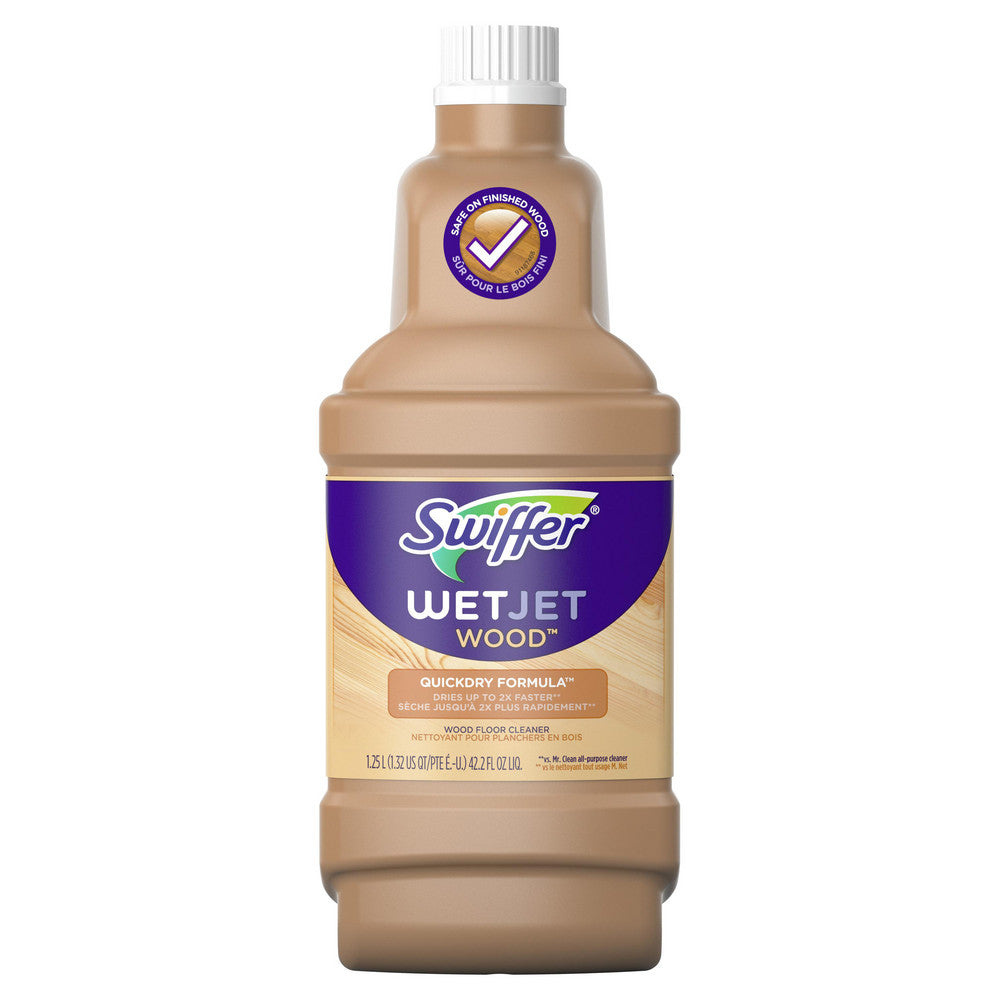 Swiffer PGC77133 Swiffer WetJet Wood Floor Cleaner Solution Refill, 42.2 fl oz, 4/Case