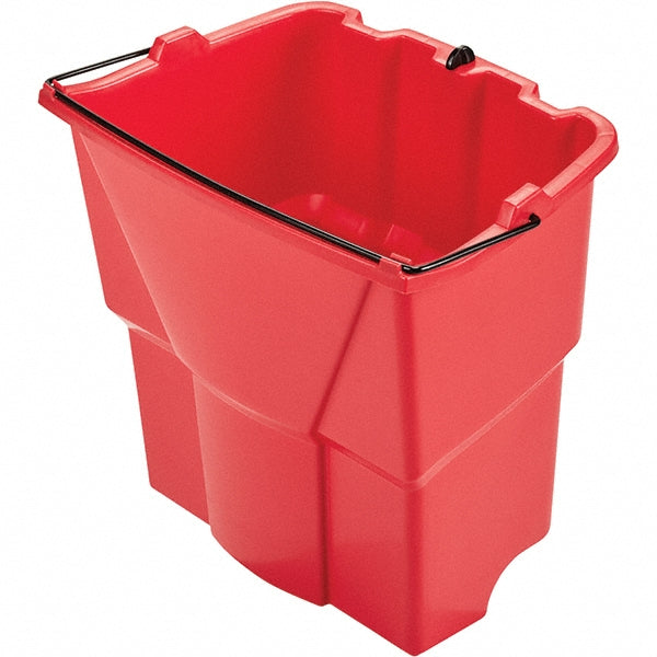 Rubbermaid 2064907 WaveBrake 18 Qt Dirty Water Bucket, Red