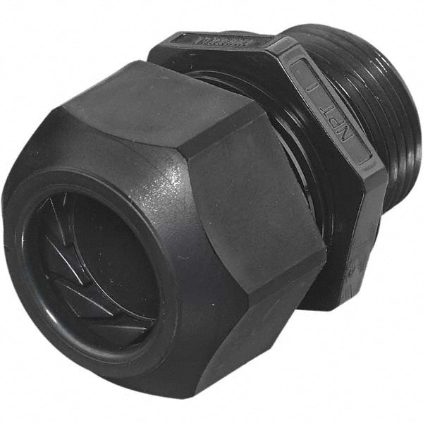 Hubbell Wiring Device-Kellems SEC100BA 0.59 to 1" General Straight Strain Relief Cord Grip