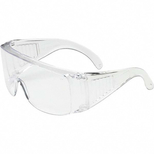 Bouton 250-99-0980DP Safety Glasses Uncoated, Polycarbonate, Clear Lenses, Frameless