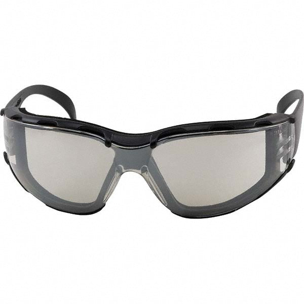 Bouton 250-01-F022 Safety Glasses Anti-Fog & Scratch-Resistant, Polycarbonate, Clear Mirror Lenses, Frameless