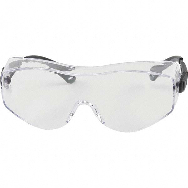 Bouton 250-98-0000 Safety Glasses Scratch-Resistant, Polycarbonate, Clear Lenses, Frameless