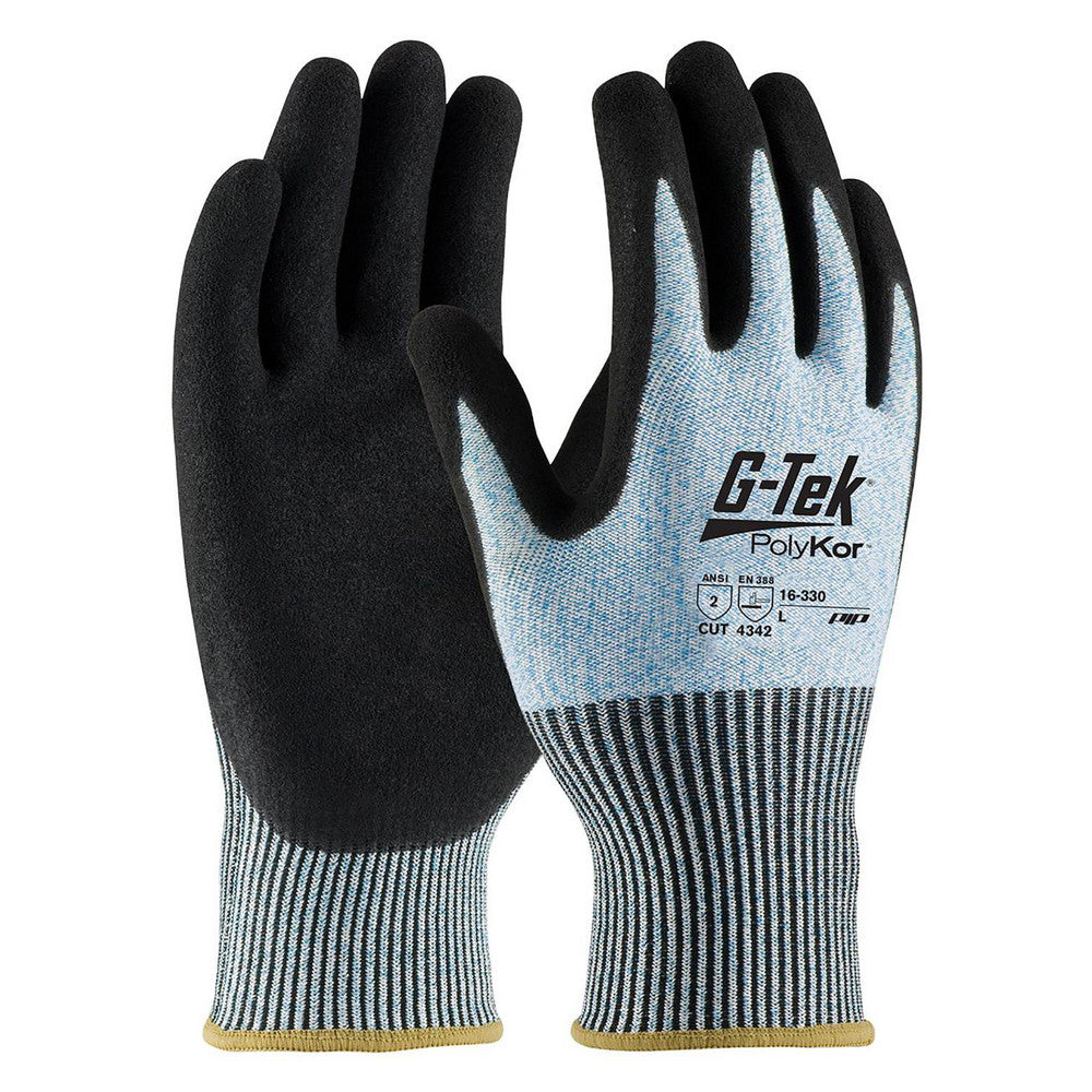 PIP 16-330/M Cut, Puncture & Abrasion-Resistant Gloves G-Tek® 16-330, Size Medium, ANSI Cut A2, ANSI Puncture 2, Nitrile, PolyKor