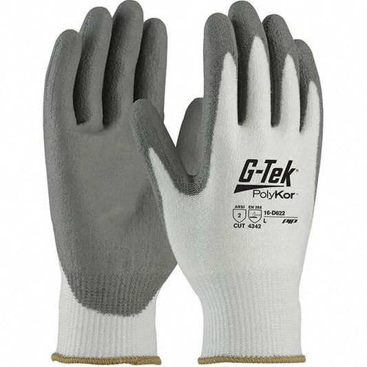 PIP 16-D622/M Cut, Puncture & Abrasion-Resistant Gloves G-Tek® 16-D622, Size Medium, ANSI Cut A2, ANSI Puncture 3, Polyurethane, PolyKor