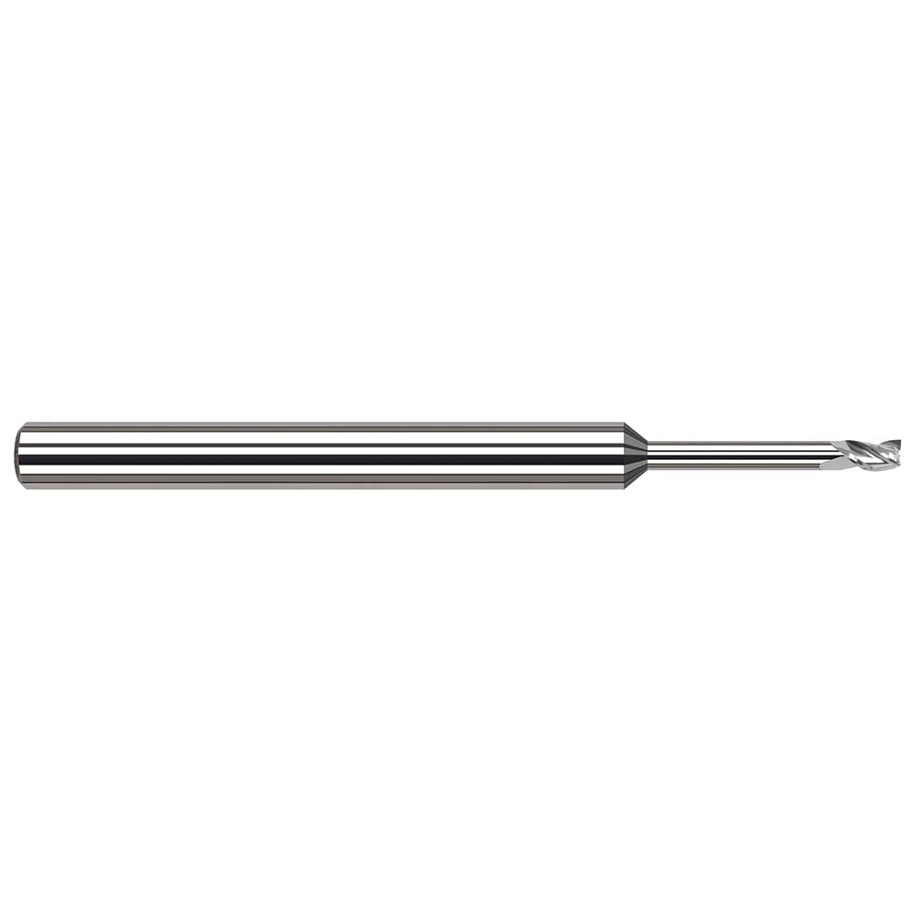 Harvey Tool 927162 Square End Mill 1/16" Dia, 3/32" LOC, 3 Flute, Solid Carbide