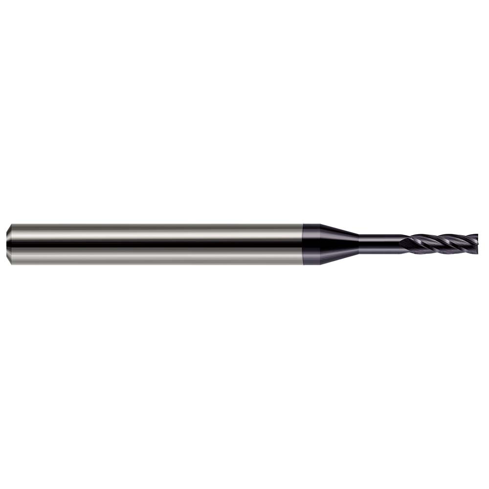 Harvey Tool 76500-C3 Square End Mill 0.1000" Dia, 0.3000" LOC, 4 Flute, Solid Carbide