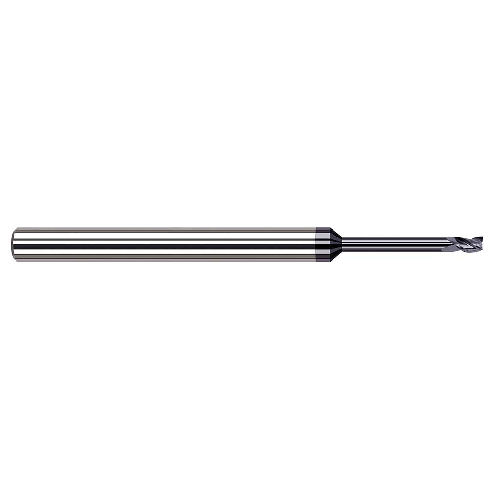 Harvey Tool 978262-C6 Square End Mill 1/16" Dia, 3/32" LOC, 3 Flute, Solid Carbide