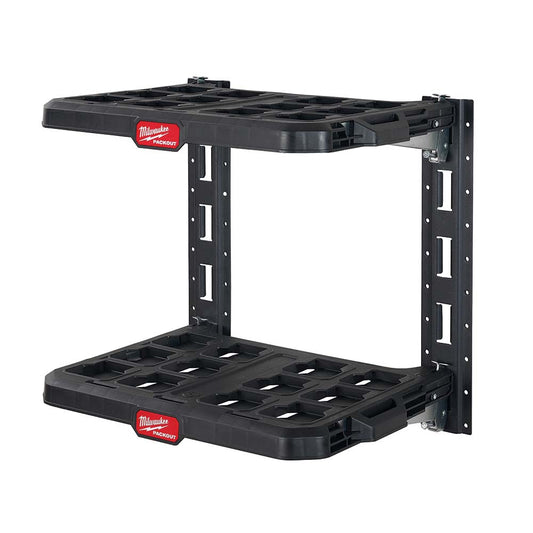 Milwaukee Tool 48-22-8480 Small Parts Boxes & Organizers Product Type Racking Kit  Width (Inch) 21-1/2  Height (Inch) 20  Color Black  Additional Information Modular Connectivity with ALL PACKOUT Components (2) Racking Shelves (2) E-Tracks  Trade Name PACKOUT