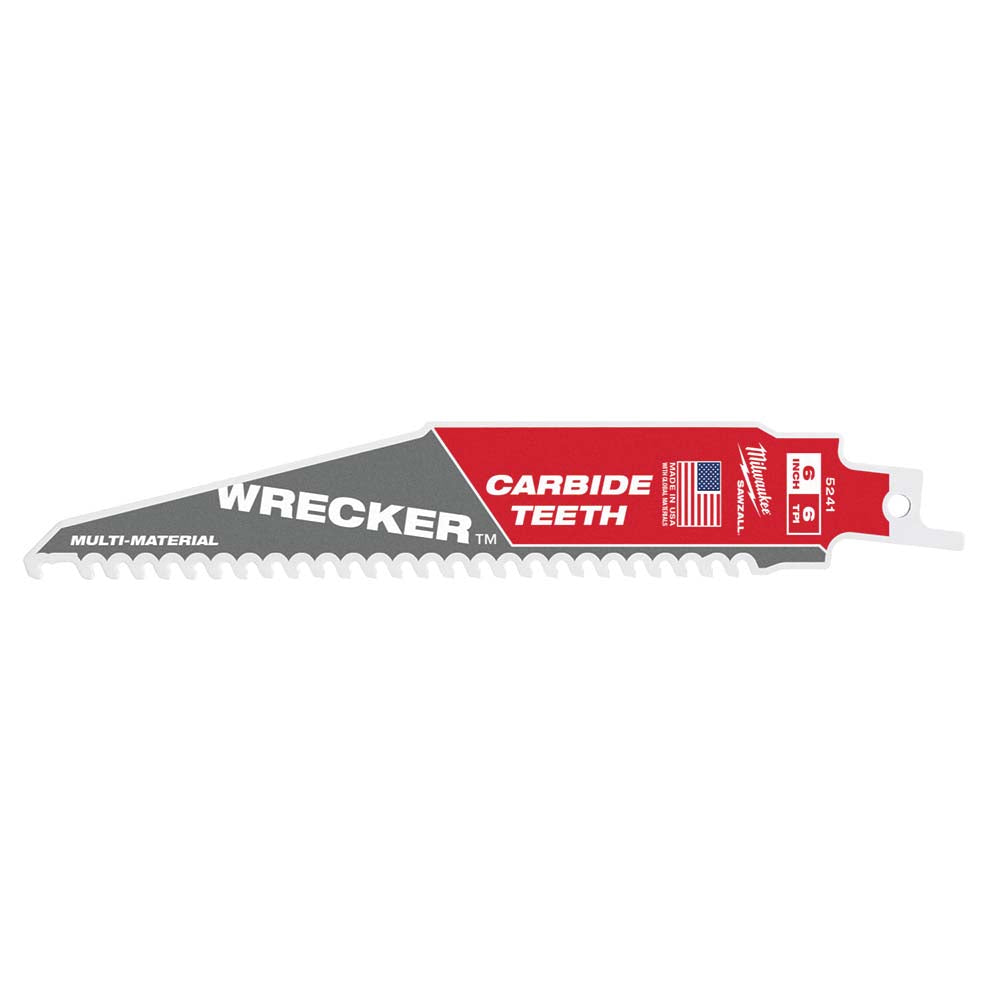 Milwaukee Tool 48-00-5241 Reciprocating Saw Blade Solid Carbide