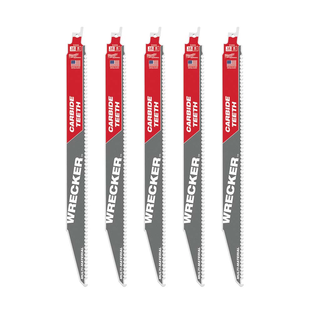 Milwaukee Tool 48-00-5543 Reciprocating Saw Blade Solid Carbide