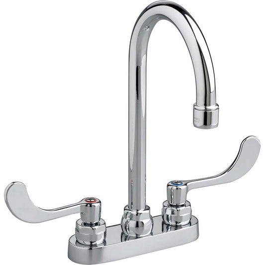 American Standard 7500170.002 Monterrey 4-Inch Centerset Gooseneck Faucet With Wrist Blade Handles 1.5 gpm/5.7 Lpm