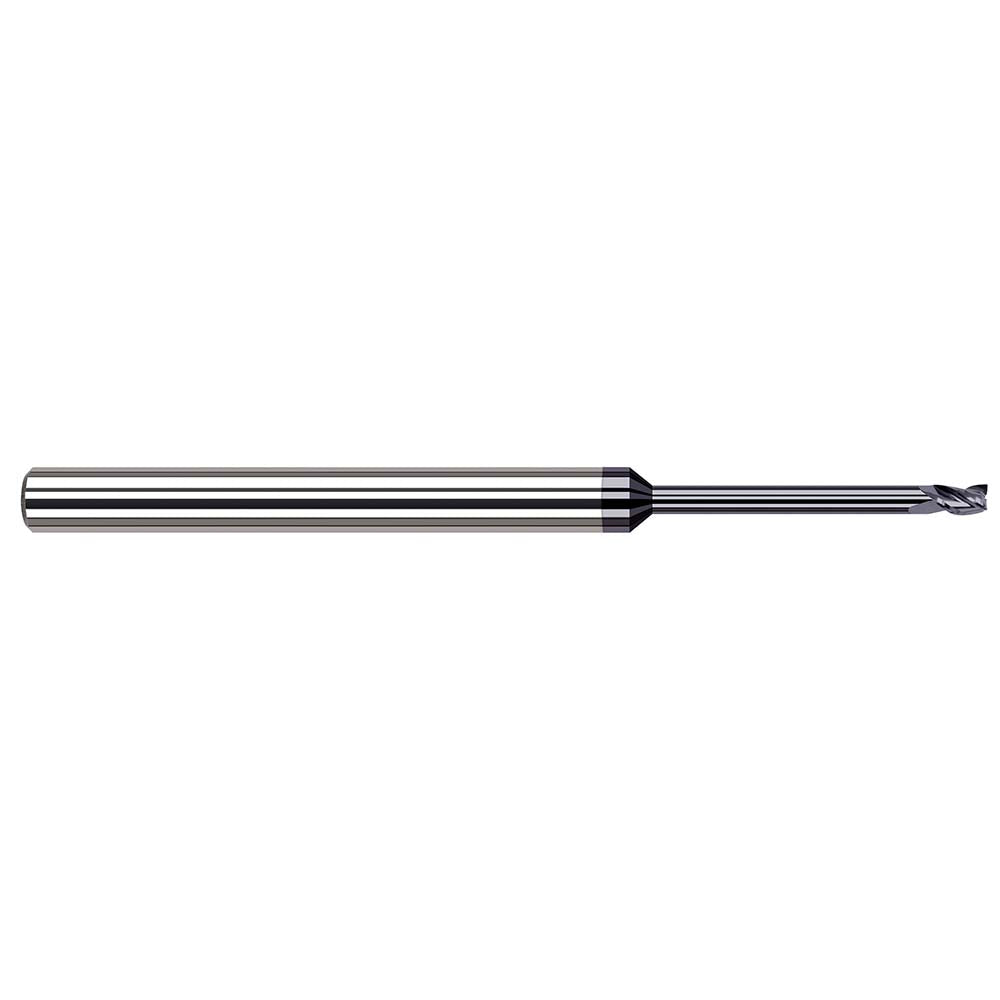 Harvey Tool 935808-C6 Square End Mill 1/8" Dia, 3/16" LOC, 3 Flute, Solid Carbide