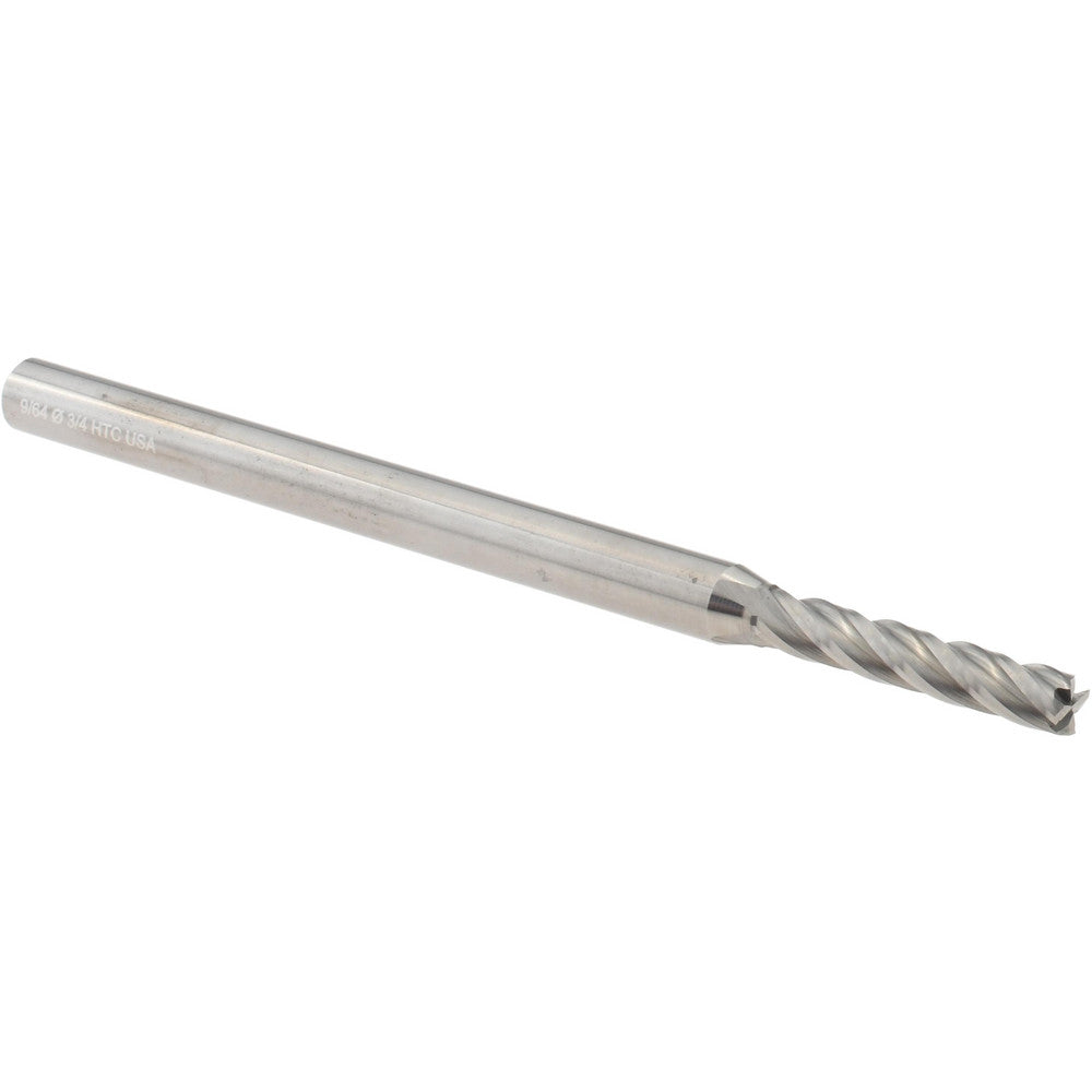 Harvey Tool 31909 Square End Mill 9/64" Dia, 3/4" LOC, 4 Flute, Solid Carbide