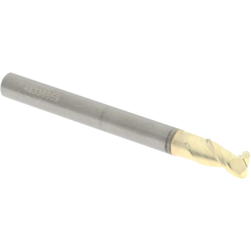 Accupro 313785 Corner Radius End Mill 3/16" Dia, 5/16" LOC, 45 deg Helix, Corner Radius End, Centercutting