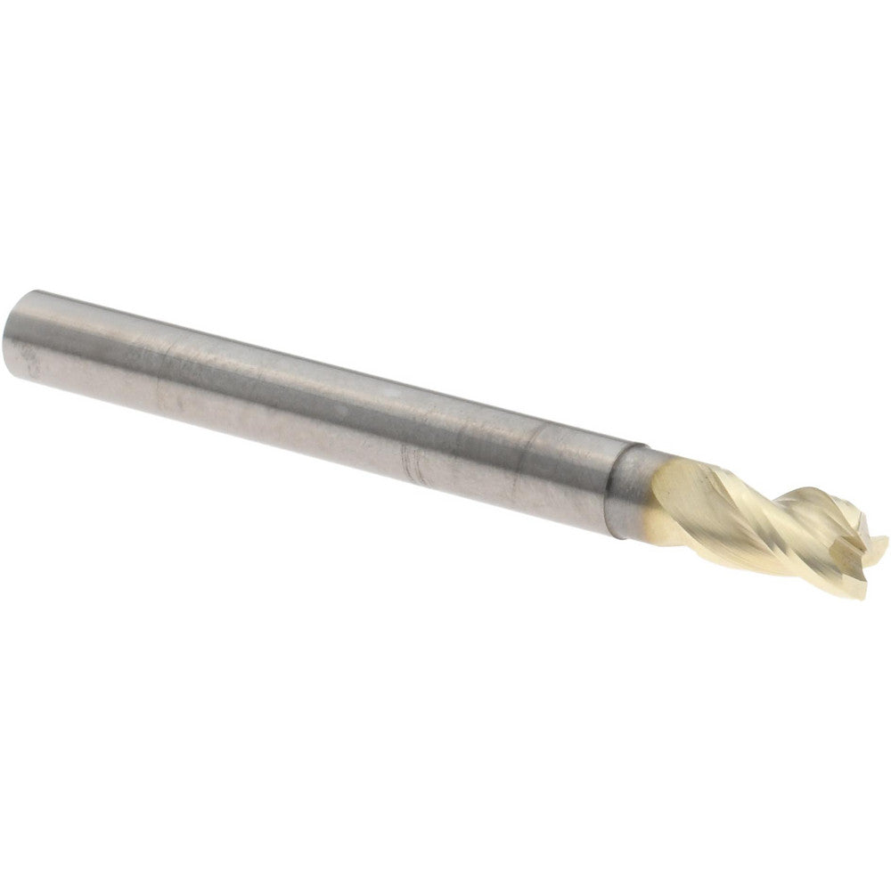 Accupro 315369 Corner Radius End Mill 3/16" Dia, 5/16" LOC, 37 deg Helix, Corner Radius End, Centercutting