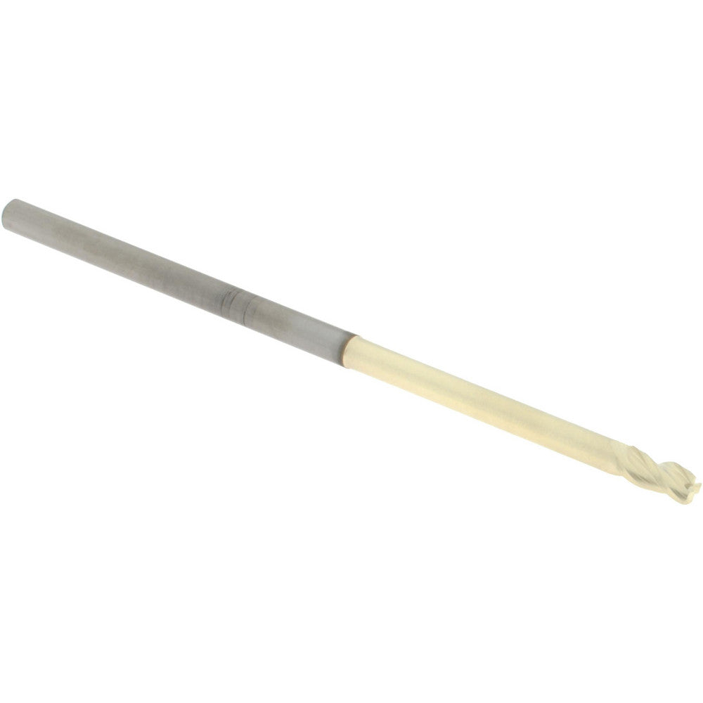 Accupro 315367 Corner Radius End Mill 1/8" Dia, 1/4" LOC, 37 deg Helix, Corner Radius End, Centercutting