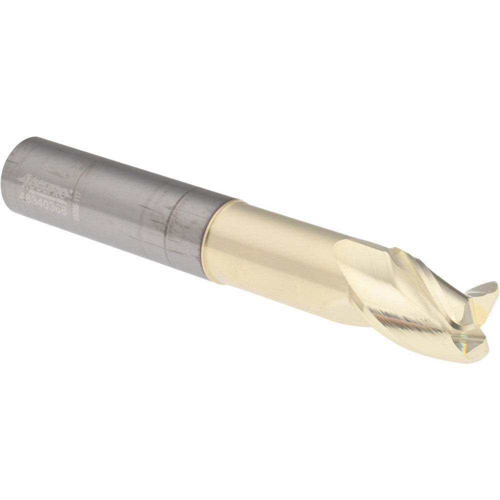 Accupro 315662 Corner Radius End Mill 3/4" Dia, 1" LOC, 37 deg Helix, Corner Radius End, Centercutting