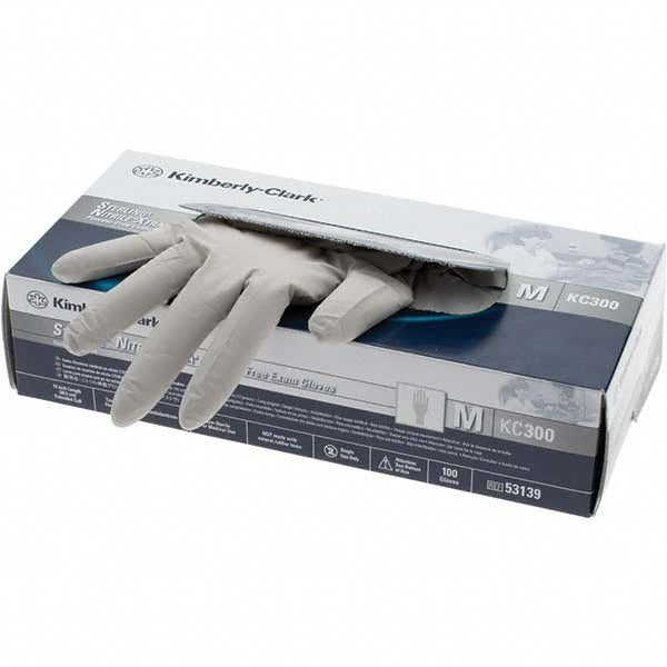 Kimtech 53139 Disposable Gloves Medium, 3.5 mil Thick, Nitrile, Medical Grade