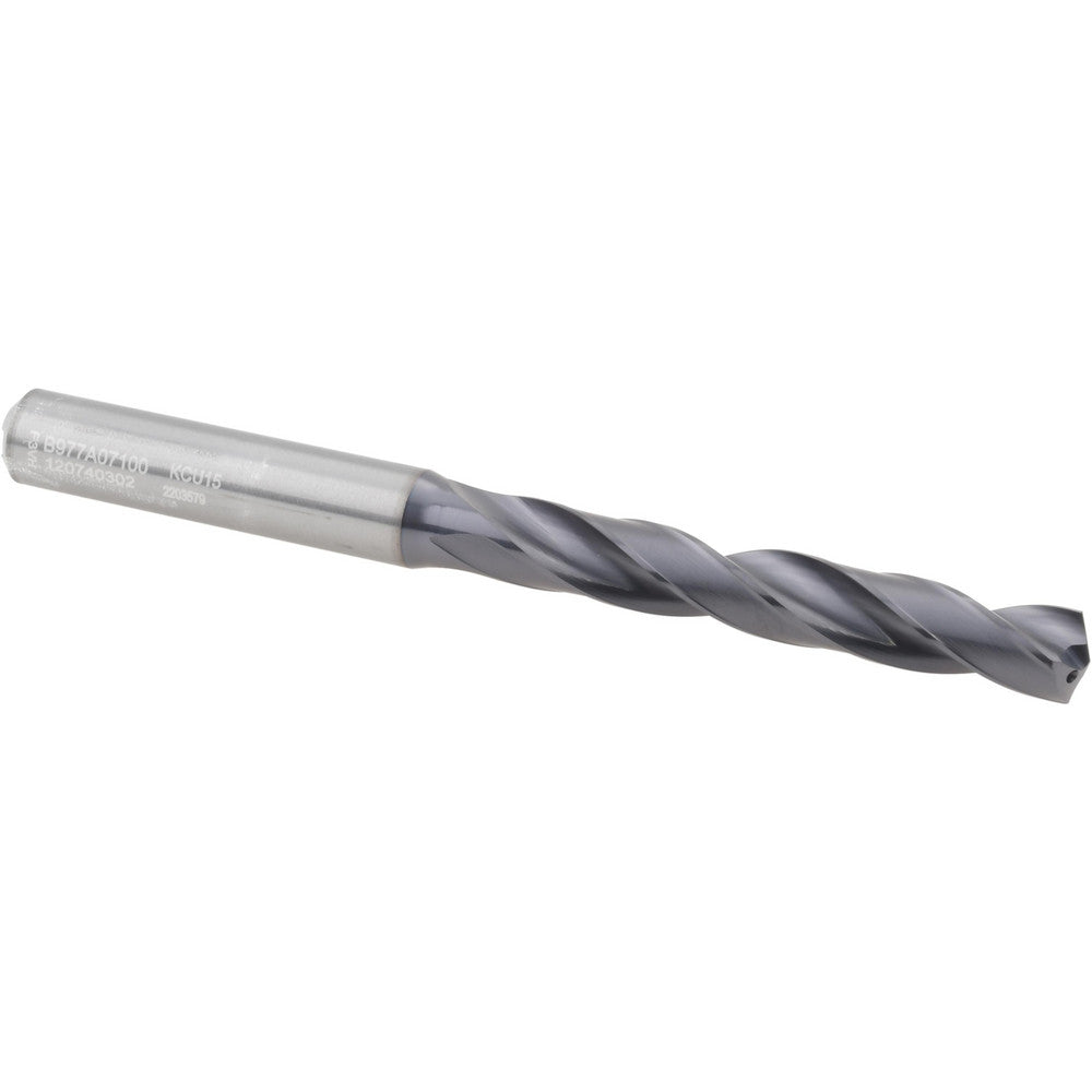 Kennametal 2203579 Jobber Drill 7.10 mm Dia, 140 deg Point, Solid Carbide