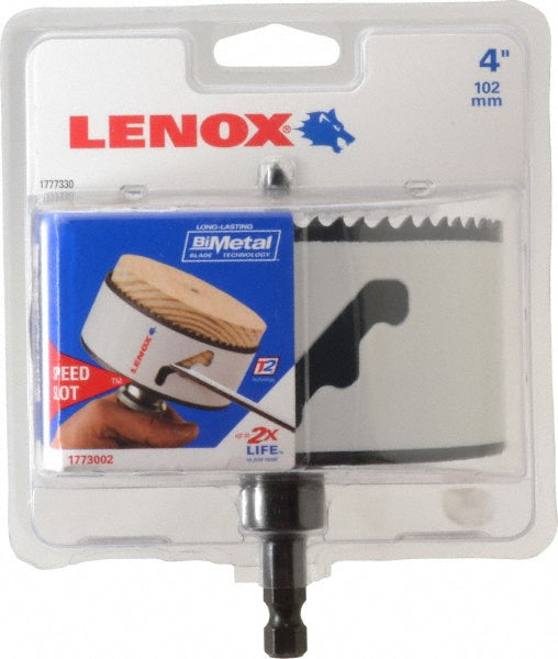 Lenox 1773002 Hole Saw 4" Saw Dia, 1-1/2" Cut Depth