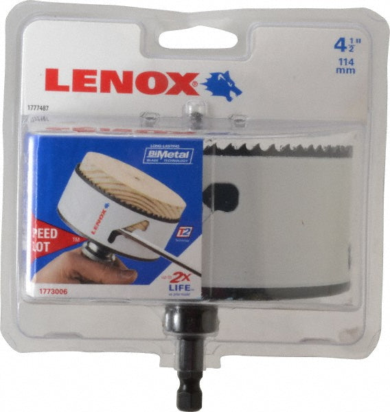 Lenox 1773006 Hole Saw 4-1/2" Saw Dia, 1-1/2" Cut Depth