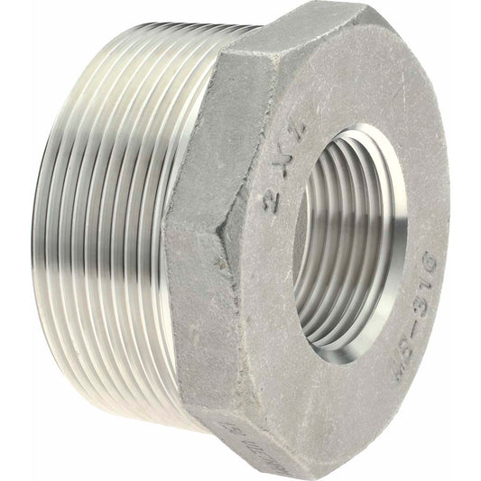 Merit Brass K614-3216 Pipe Bushing 2 x 1", 316 Stainless Steel