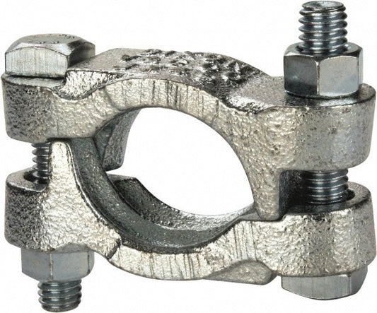 Dixon Valve & Coupling JX49 Double Bolt Clamp Plated Iron