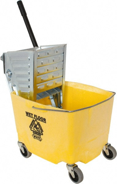 Value Collection 2/2635-3Y 35 Qt Plastic Metal Bucket & Wringer