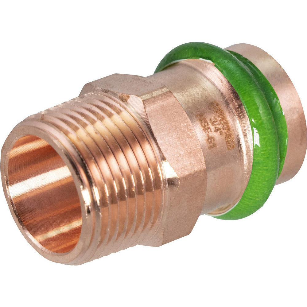 Merit Brass MB23260 Copper Pipe Fittings Fitting Type Male Adapter  Fitting Size 1/2  Style Press Fitting  Connection Type Push-to-Connect Threaded  Material Copper  End Connection Press x Thread
