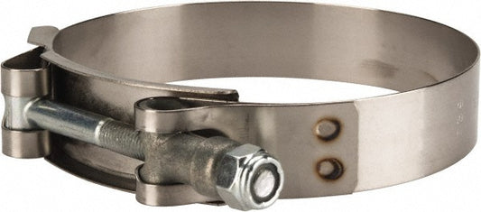 Campbell Fittings 30050-0362-051 T-Bolt Band Clamp 3.39 to 3.68" Hose, 3/4" Wide, Stainless Steel