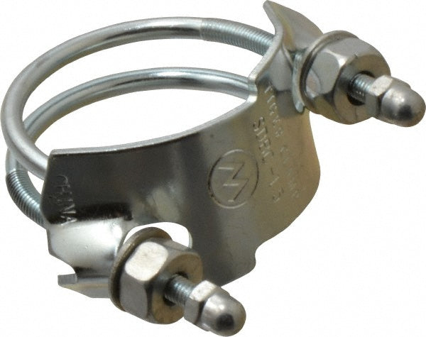 Kuriyama of America SDBC-15 Single Bolt Clamp & Spiral Double Bolt Hose Clamp 1.5" Hose, Plated Steel