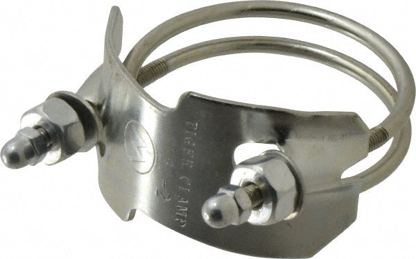 Kuriyama of America SDBC-2 Single Bolt Clamp & Spiral Double Bolt Hose Clamp 2" Hose, Plated Steel
