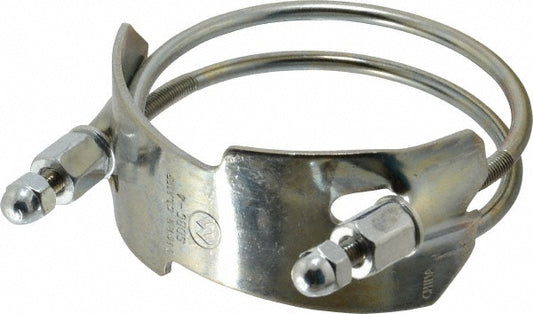 Kuriyama of America SDBC-4 Single Bolt Clamp & Spiral Double Bolt Hose Clamp 4" Hose, Plated Steel