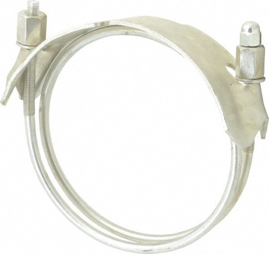 Kuriyama of America SDBC-5 Single Bolt Clamp & Spiral Double Bolt Hose Clamp 5" Hose, Plated Steel