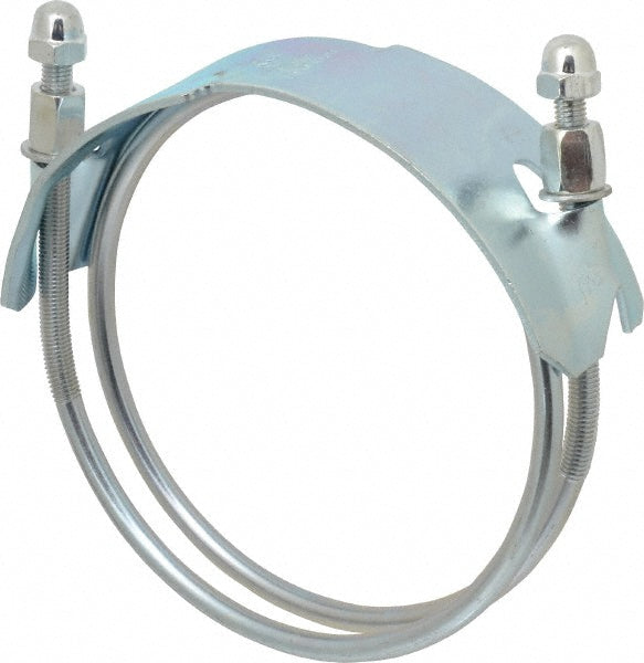 Kuriyama of America SDBC-6 Single Bolt Clamp & Spiral Double Bolt Hose Clamp 6" Hose, Plated Steel