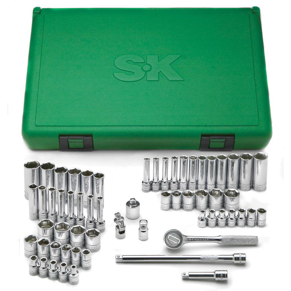 SK 91860 Deep Standard Socket Set 60 Pc, 1/4" Drive, 1/8 to 5/8" Socket