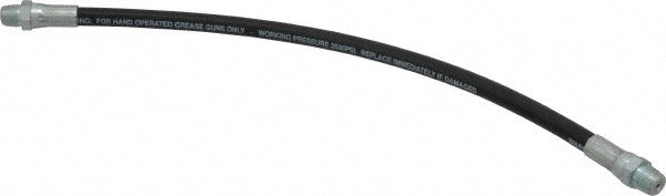 Pro-Lube GHC-12/N 12" Long, 3,500 psi Operating Pressure, Thermoplastic Grease Gun Hose