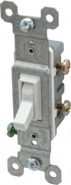 Pass & Seymour 660WG 1 Pole, 120 VAC, 15 Amp, Specification Grade Toggle Wall Switch