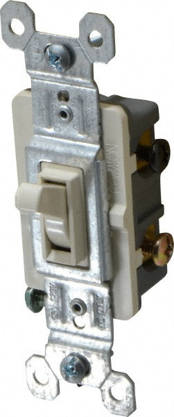 Pass & Seymour 663LAG 3 Pole, 120 VAC, 15 Amp, Specification Grade Toggle Three Way Switch