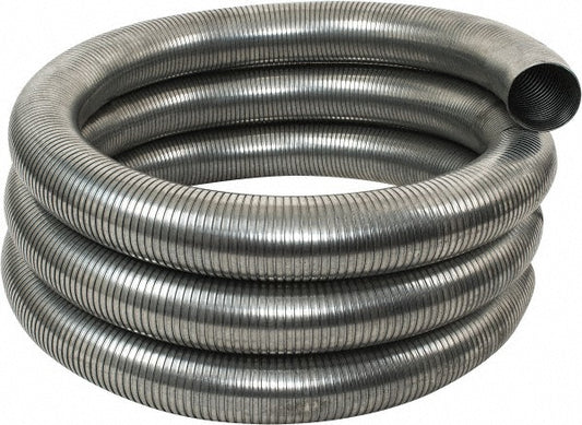 Federal Hose 10081 4" ID, ᇐ to 400&degF, Galvanized Steel Unlined Flexible Metal Duct Hose