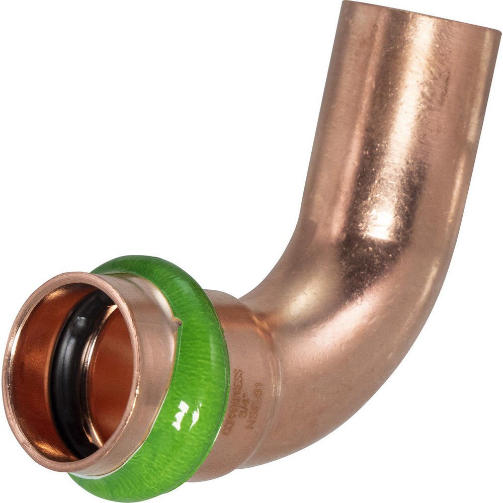 Merit Brass MB11350 Copper Pipe Fittings Fitting Type 90 Deg Street Elbow  Fitting Size 1/2  Style Press Fitting  Connection Type Push-to-Connect Solder  Material Copper  End Connection Press x Solder