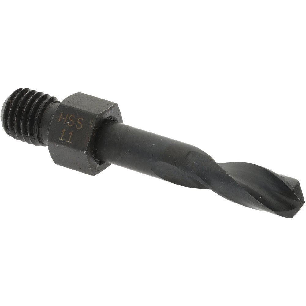 Hertel 953HS11SS-209 Threaded Shank Drill Bit #11, 135 &deg Point, 1/4-28 Shank, High Speed Steel